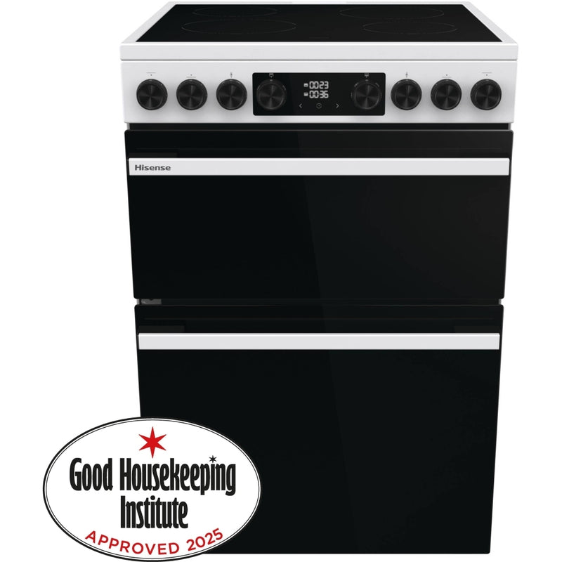 Hisense HDCEC6C20W - White Electric Cooker - Double Oven - A Rated