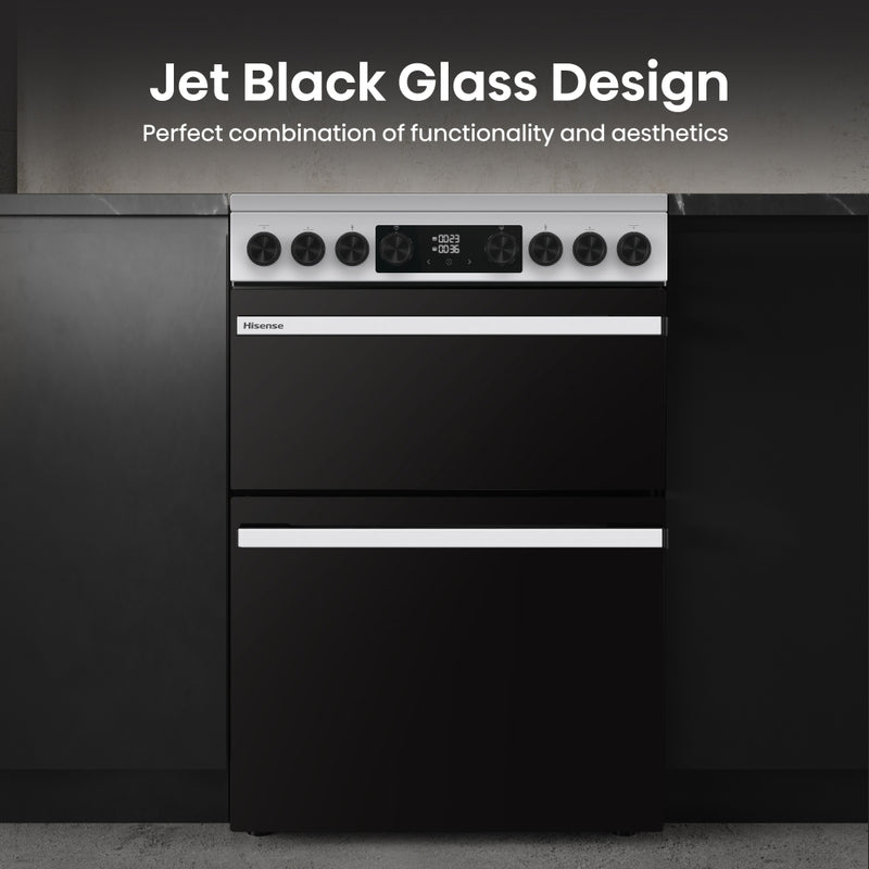 Hisense HDCEC6C20W - White Electric Cooker - Double Oven - A Rated