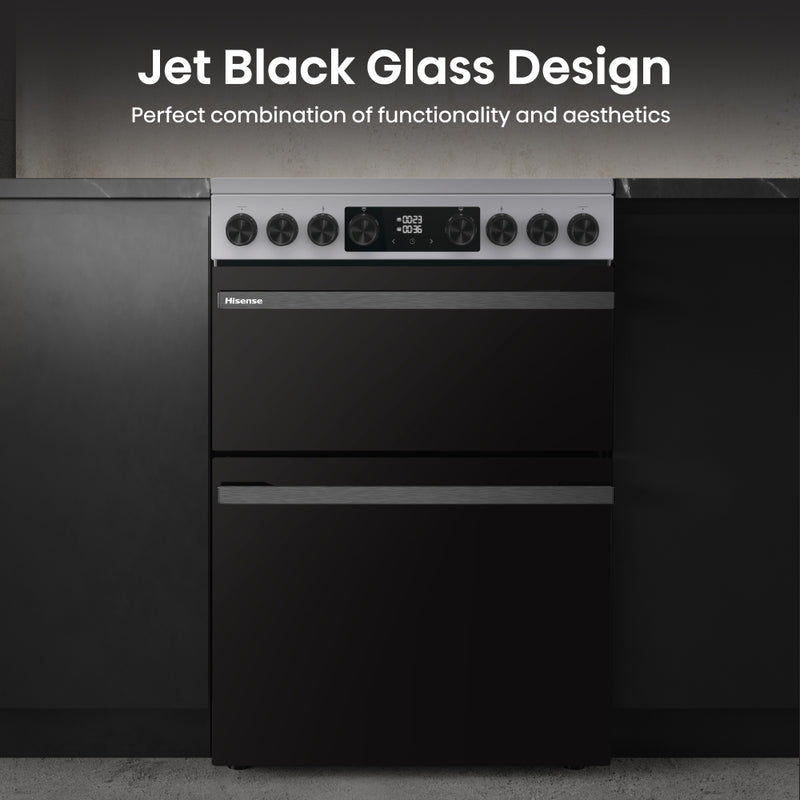 Hisense HDCEC6C20X - Stainless Steel Electric Cooker - Double Oven - A Rated