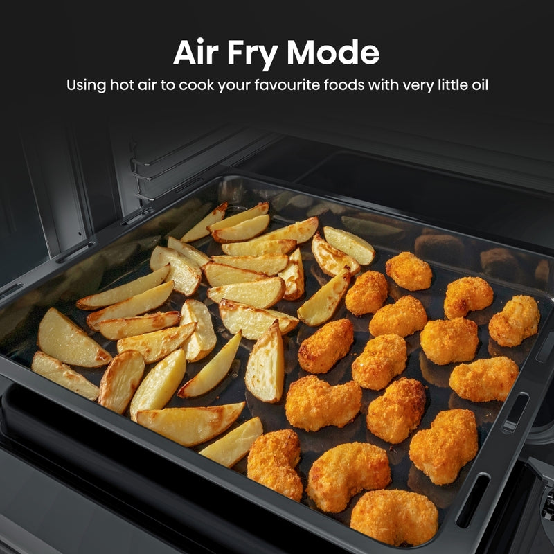 Hisense HDCEIT6C20B - Black Electric Double Oven Cooker - Induction Hob - A Rated