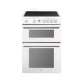 Hisense HDE3211BWUK - White Ceramic Electric Cooker - Double Oven - A+/A Energy