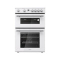Hisense HDE3211BWUK - White Ceramic Electric Cooker - Double Oven - A+/A Energy
