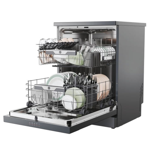 Hoover H-Dish 300 HFP4C7E0A-80 - Graphite Dishwasher - 14 Place Settings - C Energy Rating