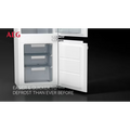 AEG NSC5S18ZES - White 70/30 Integrated Fridge Freezer - 271L - E Energy Rating