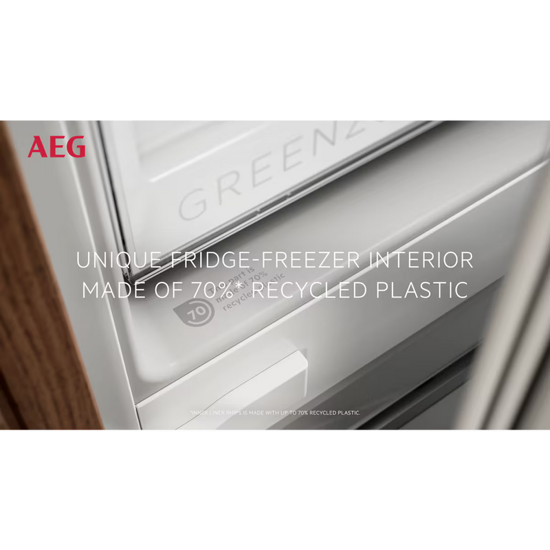 AEG OSC7C181DF - White Integrated Fridge Freezer - 182L + 62L - D Energy