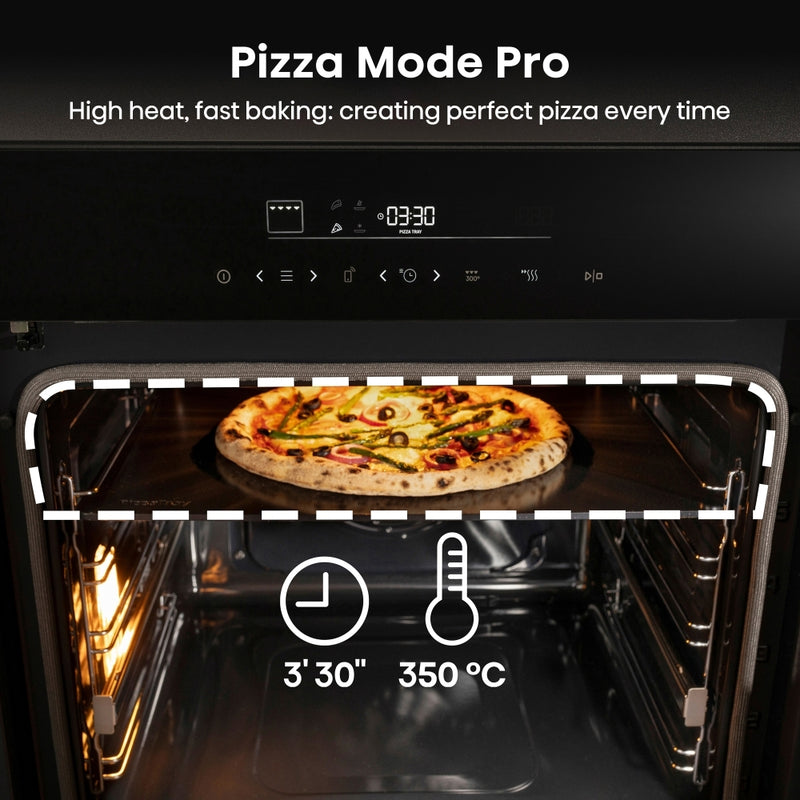 Hisense HO66FAPizzaChef - Black Built-In Single Oven - 77L - A+ Energy Rated