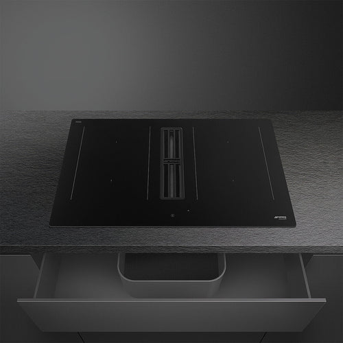 Smeg HOBD382N2 - Black Venting Hob - 4 Cooking Zones