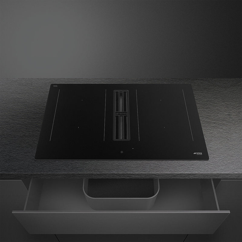Smeg HOBD382N2 - Black Venting Hob - 4 Cooking Zones