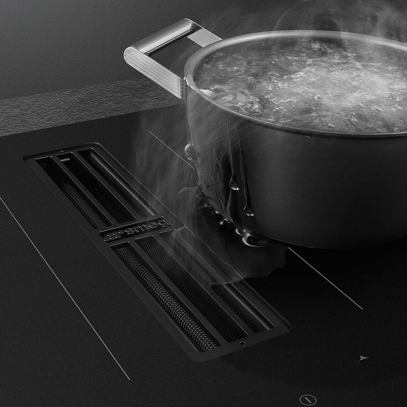 Smeg HOBD382N2 - Black Venting Hob - 4 Cooking Zones