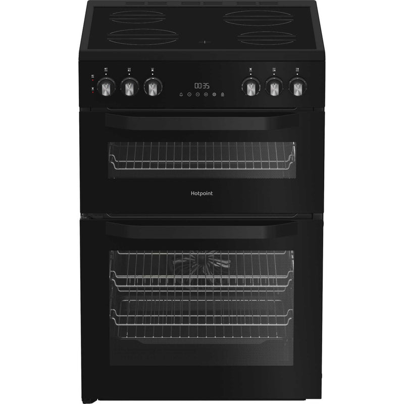 Hotpoint HDE6VDB1 - Black Electric Double Cooker - 38L/75L Capacity - A Energy Rating