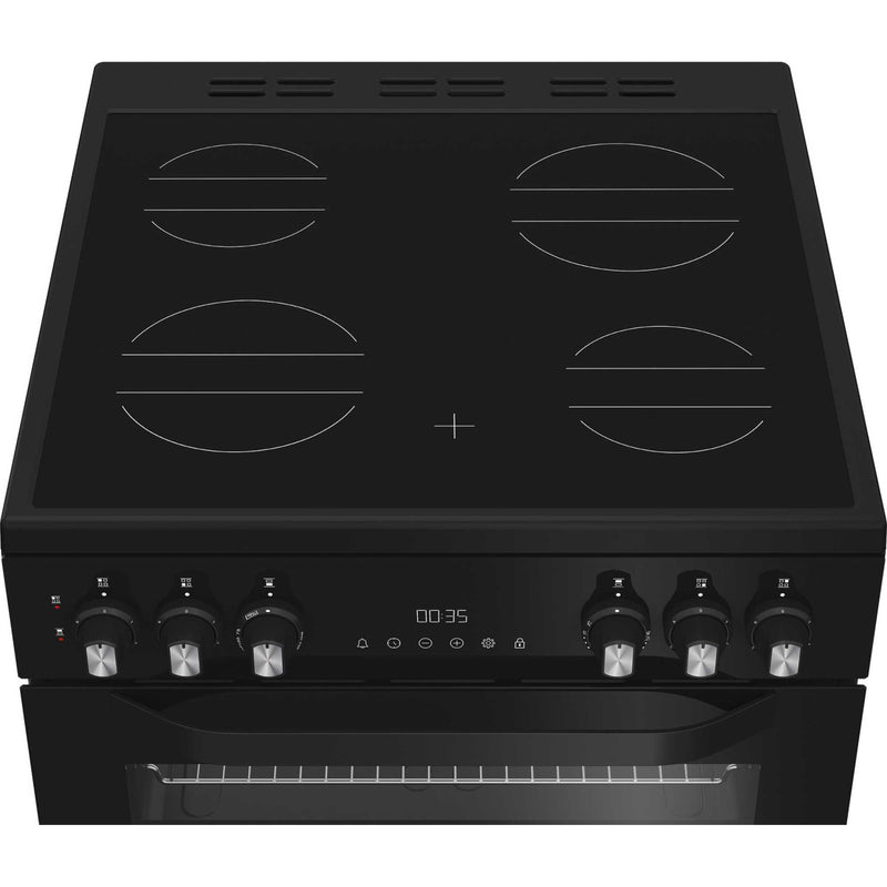 Hotpoint HDE6VDB1 - Black Electric Double Cooker - 38L/75L Capacity - A Energy Rating