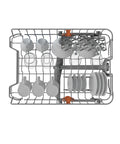 Hotpoint HP2ID10CS80UK - White Slimline Integrated Dishwasher - 10 Place Settings - D Energy