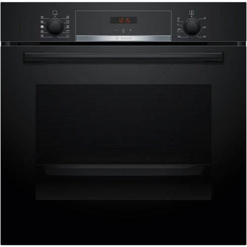 Bosch HQA534BB3B Series 4 - Black 71L Built-In Electric Single Oven - 3D Hot Air - A+ Energy Rating