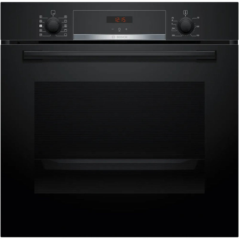 Bosch HQA534BB3B Series 4 - Black 71L Built-In Electric Single Oven - 3D Hot Air - A+ Energy Rating