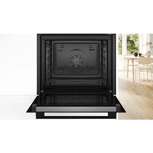 Bosch HQA574BB3B - Black 71L Single Oven - Pyrolytic Self-Cleaning - A+ Energy Rating