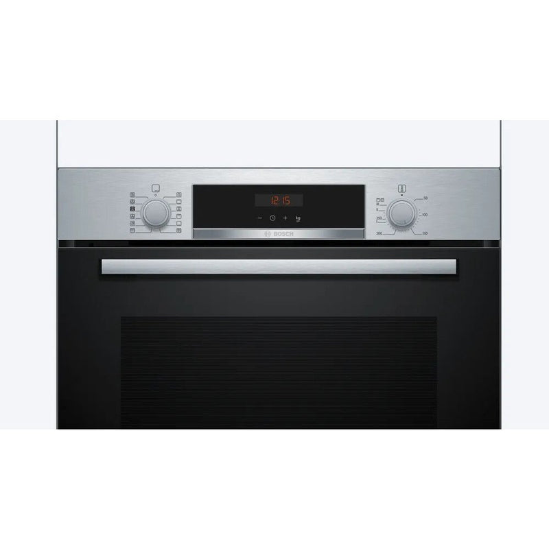 Bosch HQA574BS3B Series 4 - Stainless Steel Single Oven - 71L Capacity - Pyrolytic Self-Cleaning - A+ Energy Rating