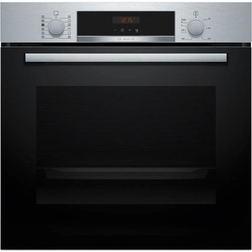 Bosch HQA574BS3B Series 4 - Stainless Steel Single Oven - 71L Capacity - Pyrolytic Self-Cleaning - A+ Energy Rating