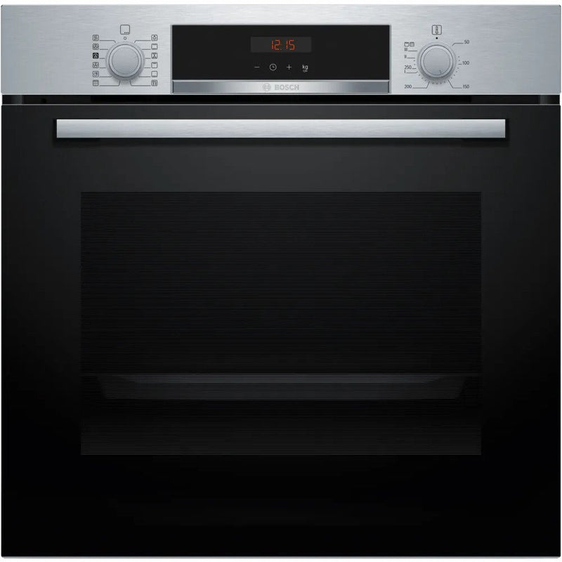 Bosch HQA574BS3B Series 4 - Stainless Steel Single Oven - 71L Capacity - Pyrolytic Self-Cleaning - A+ Energy Rating