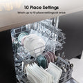 Hisense HS523E15WUK - White Slimline Dishwasher - 10 Place Settings - E Energy Rated