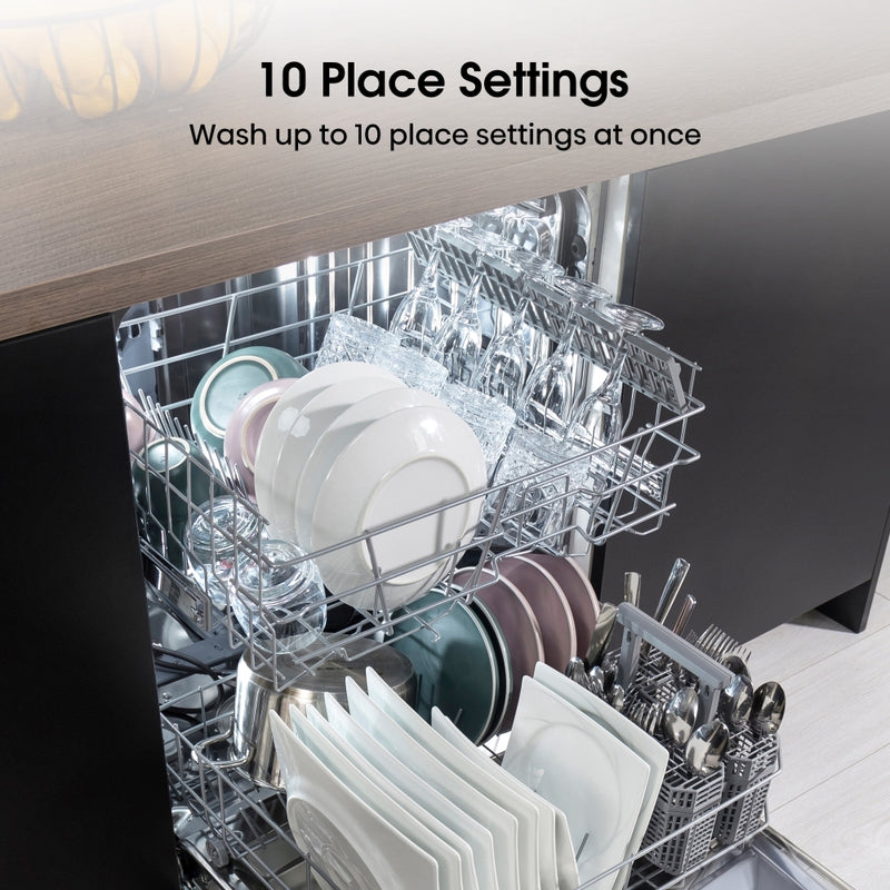 Hisense HS523E15WUK - White Slimline Dishwasher - 10 Place Settings - E Energy Rated
