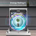 Hisense HS673C60WUK - White Dishwasher - 16 Place Settings - C Energy