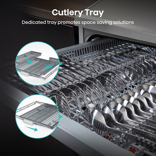 Hisense HS673C60XUK - Stainless Steel Dishwasher - 16 Place Settings - C Energy Rated