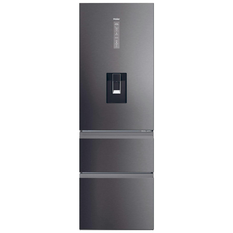 Haier HTW5618EWMP - Silver/Grey Fridge Freezer - 357 Litres - E Energy