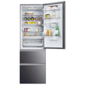 Haier HTW5618EWMP - Silver/Grey Fridge Freezer - 357 Litres - E Energy