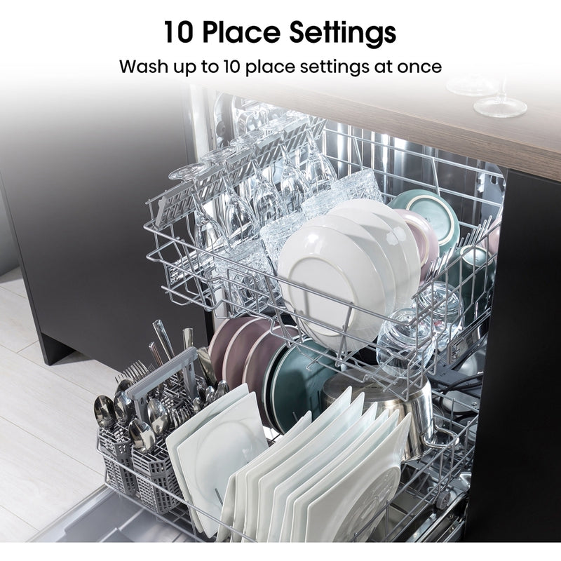 Hisense HV523E15UK - Stainless Steel Dishwasher - 10 Place Settings - E Rated