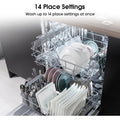 Hisense HV623D15UK - Stainless Steel Integrated Dishwasher - 14 Place Settings - D Energy