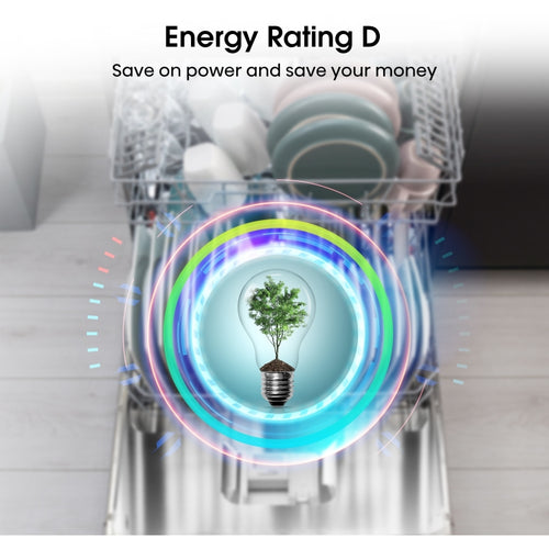 Hisense HV623D15UK - Stainless Steel Integrated Dishwasher - 14 Place Settings - D Energy