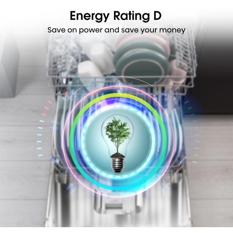 Hisense HV623D15UK - Stainless Steel Integrated Dishwasher - 14 Place Settings - D Energy