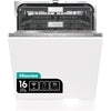 Hisense HV673C61UK - Black Fully Integrated Dishwasher - 16 Place Settings - C Energy Rating