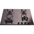 CDA HVG620BL - Black 60cm Four Burner Gas-on-glass Hob - 7.5kW