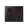 CDA HVG620BL - Black 60cm Four Burner Gas-on-glass Hob - 7.5kW