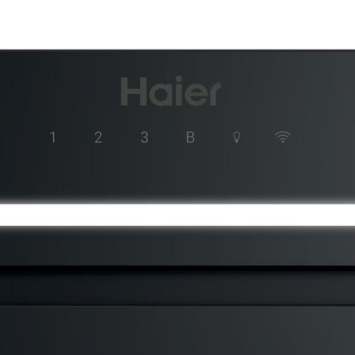 Haier HAPY5CBS2BWIFI - Black Canopy Hood - 52cm - 397m³/hr Extraction