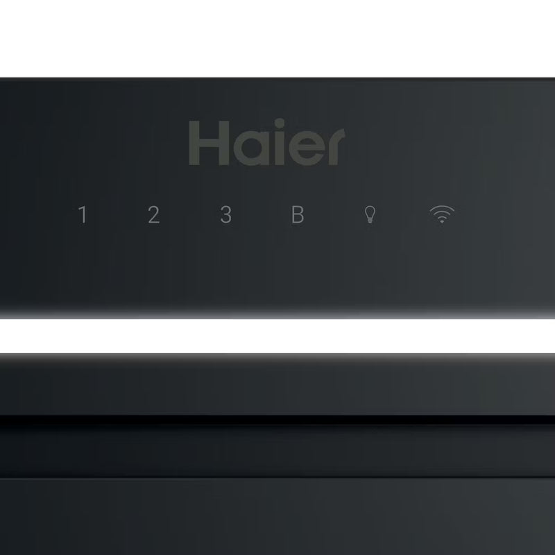 Haier HAPY5CBS2BWIFI - Black Canopy Hood - 52cm - 397m³/hr Extraction