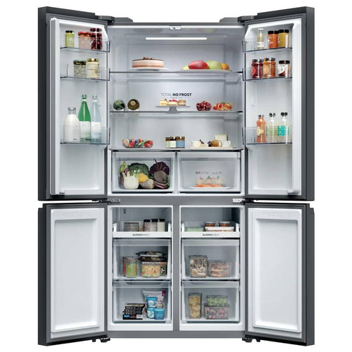 Haier HCR39F19ENPT - Slate Black American Fridge Freezer - 651L - 4 Star Energy Rating
