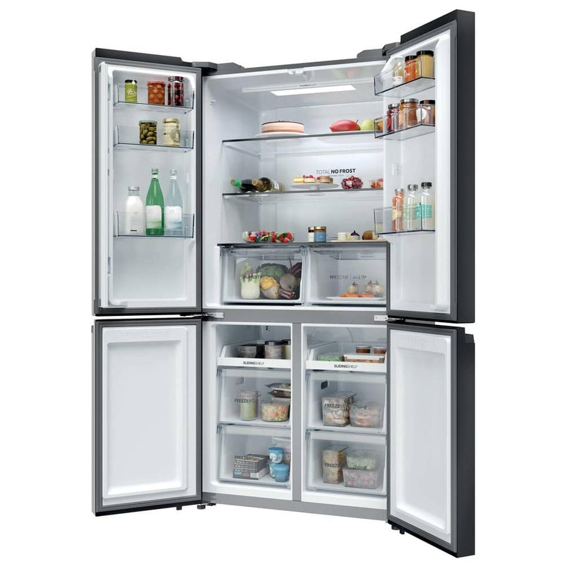 Haier HCR39F19ENPT - Slate Black American Fridge Freezer - 651L - 4 Star Energy Rating