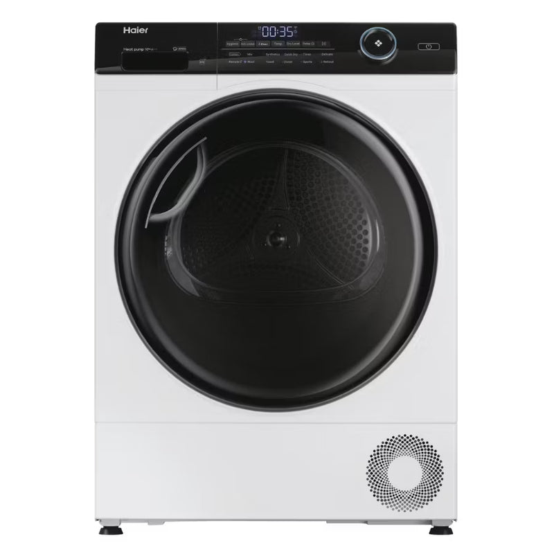 Haier HD100-A3959E-UK - White 10KG Heat Pump Tumble Dryer - A+++ Energy