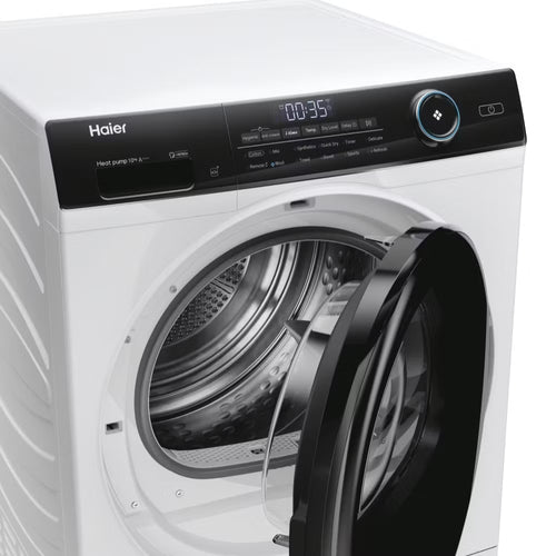 Haier HD100-A3959E-UK - White 10KG Heat Pump Tumble Dryer - A+++ Energy