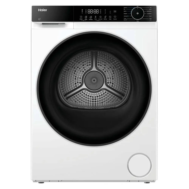 Haier HD120-E357U1-UK - White 12KG Heat Pump Condenser Dryer - A++ Energy Rating