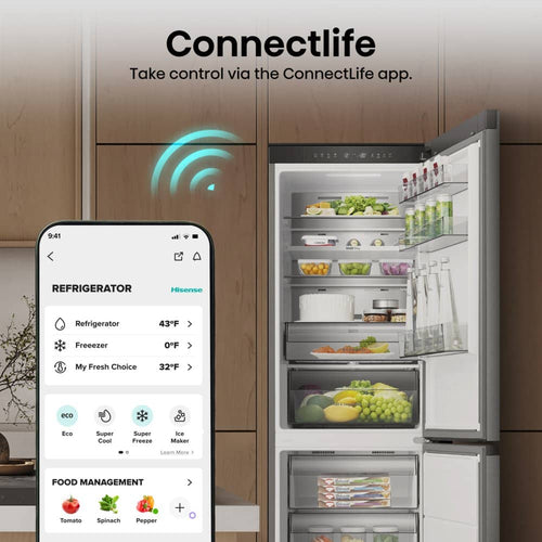 Hisense RB3K330SAIC - Silver Fridge Freezer - 330L - Frost Free