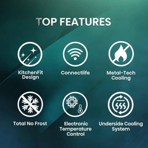 Hisense RB3K330SAIC - Silver Fridge Freezer - 330L - Frost Free