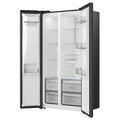 Hisense RS5P528SPFC - Black Steel American Fridge Freezer - 528 Litres - C Energy