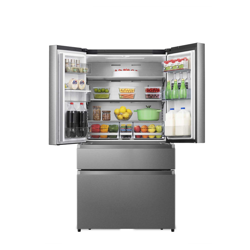 Hisense RF749N4SWSE - Stainless Steel American Fridge Freezer - 579L - E Energy