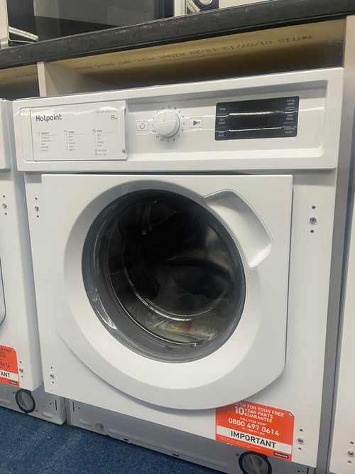 Hotpoint BI WMHG 81485 UK - Integrated 8KG Washing Machine - 1400 RPM - B energy - Display