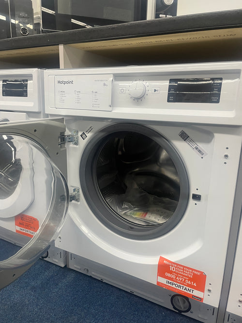 Hotpoint BI WMHG 81485 UK - Integrated 8KG Washing Machine - 1400 RPM - B energy - Display