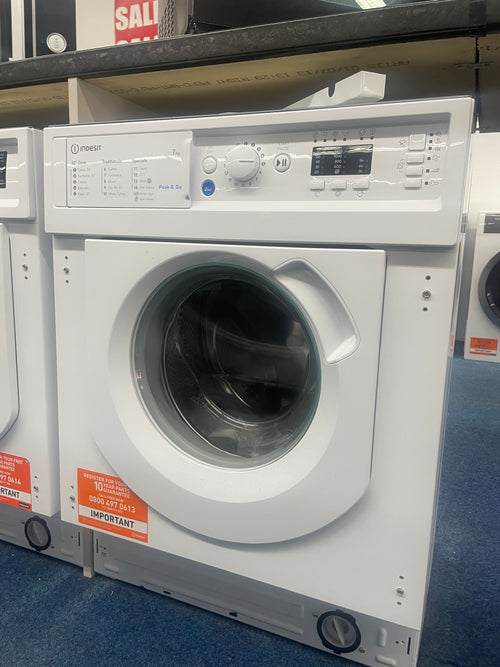 Indesit BI WMIL 71252 UK N - White Integrated 7KG Washing Machine - 1200 RPM - E energy - Display