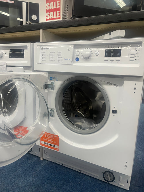 Indesit BI WMIL 71252 UK N - White Integrated 7KG Washing Machine - 1200 RPM - E energy - Display